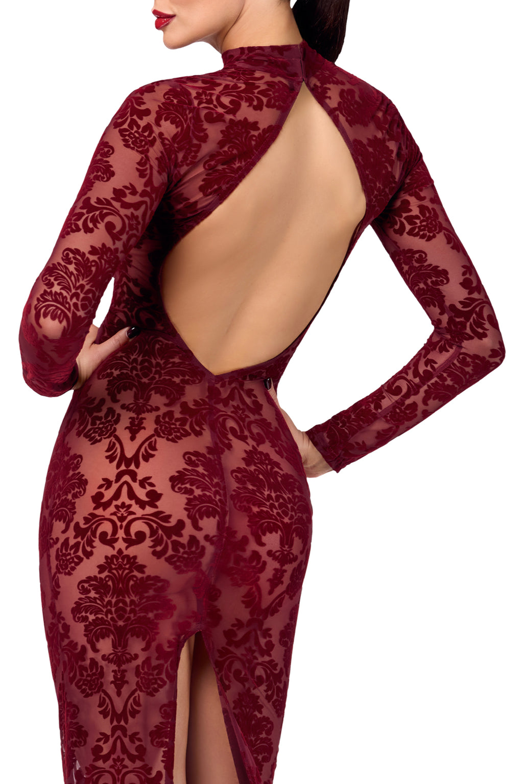 F383 Kink Royal gown/long dress red - 3XL